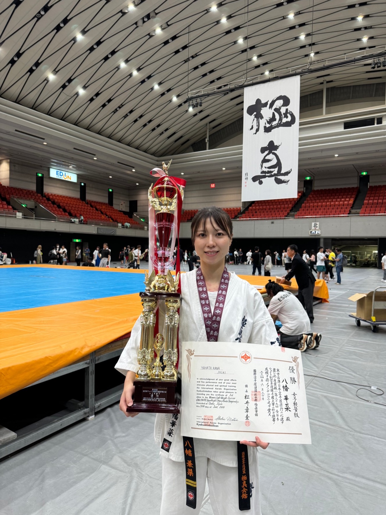 表彰台での輝き