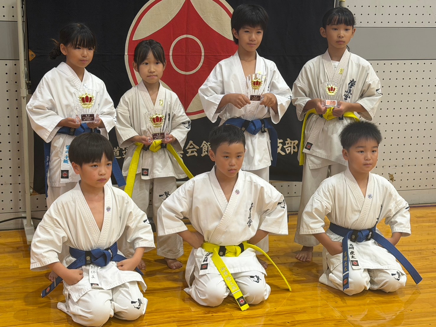 栃木県大会 型競技に臨む川崎南支部の道場生たち