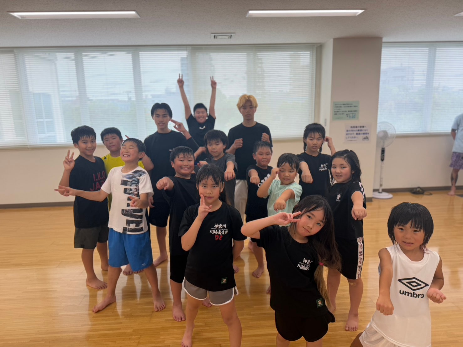 川崎南支部 選手クラス 2026年8月1日 全力稽古 集合写真