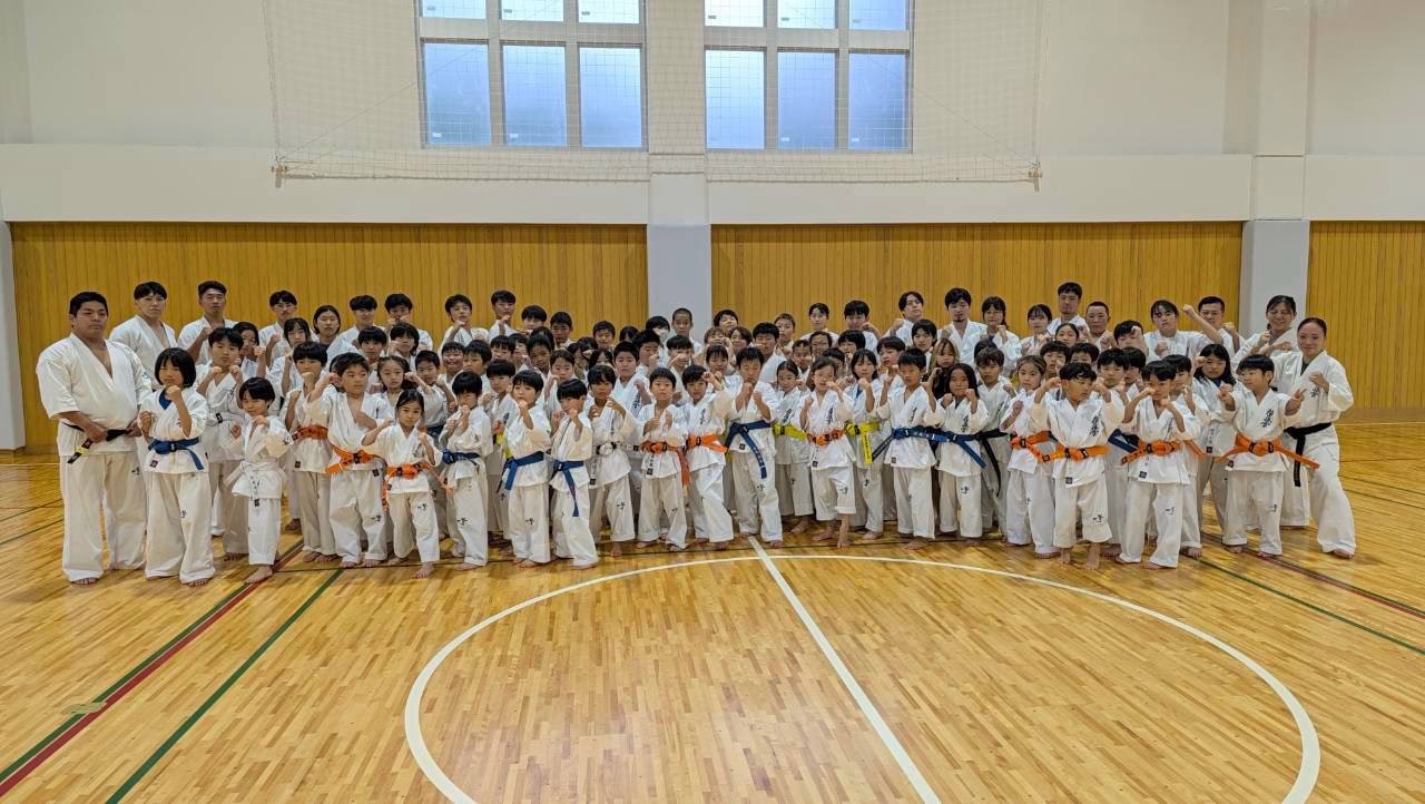 夏合宿最後の組手稽古の様子」