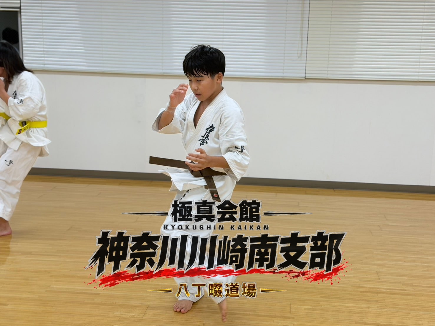 シャドー稽古・構えを取りながら動作中
