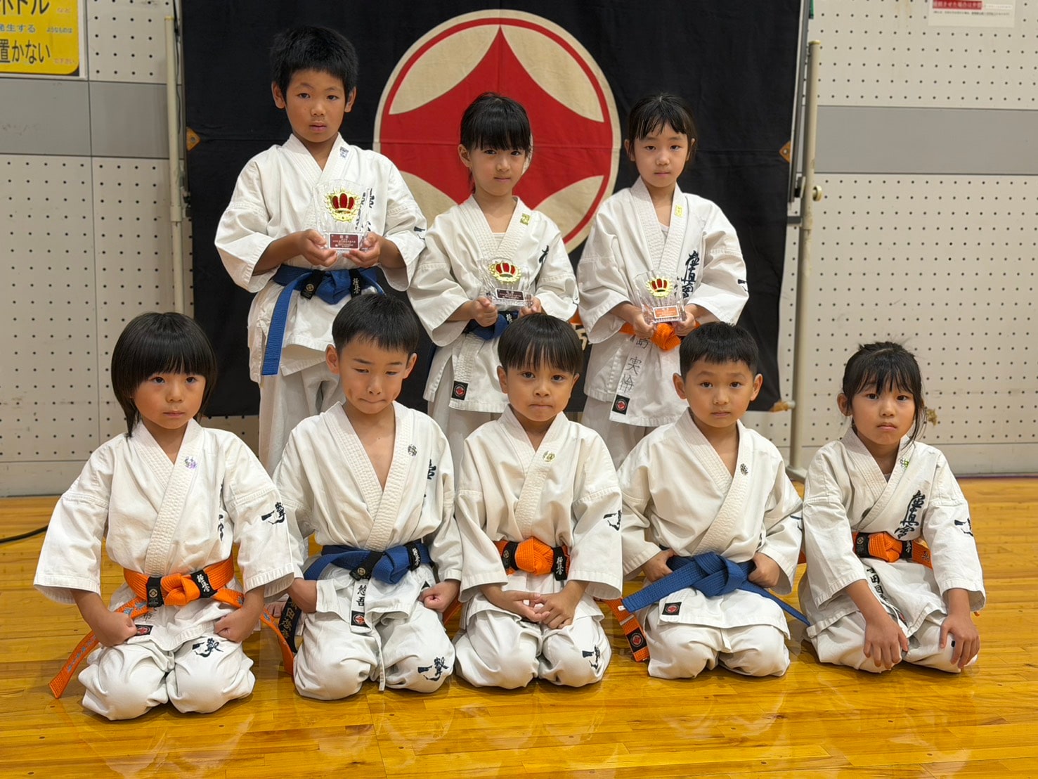 栃木県大会①に出場した川崎南支部の選手たちの集合写真
