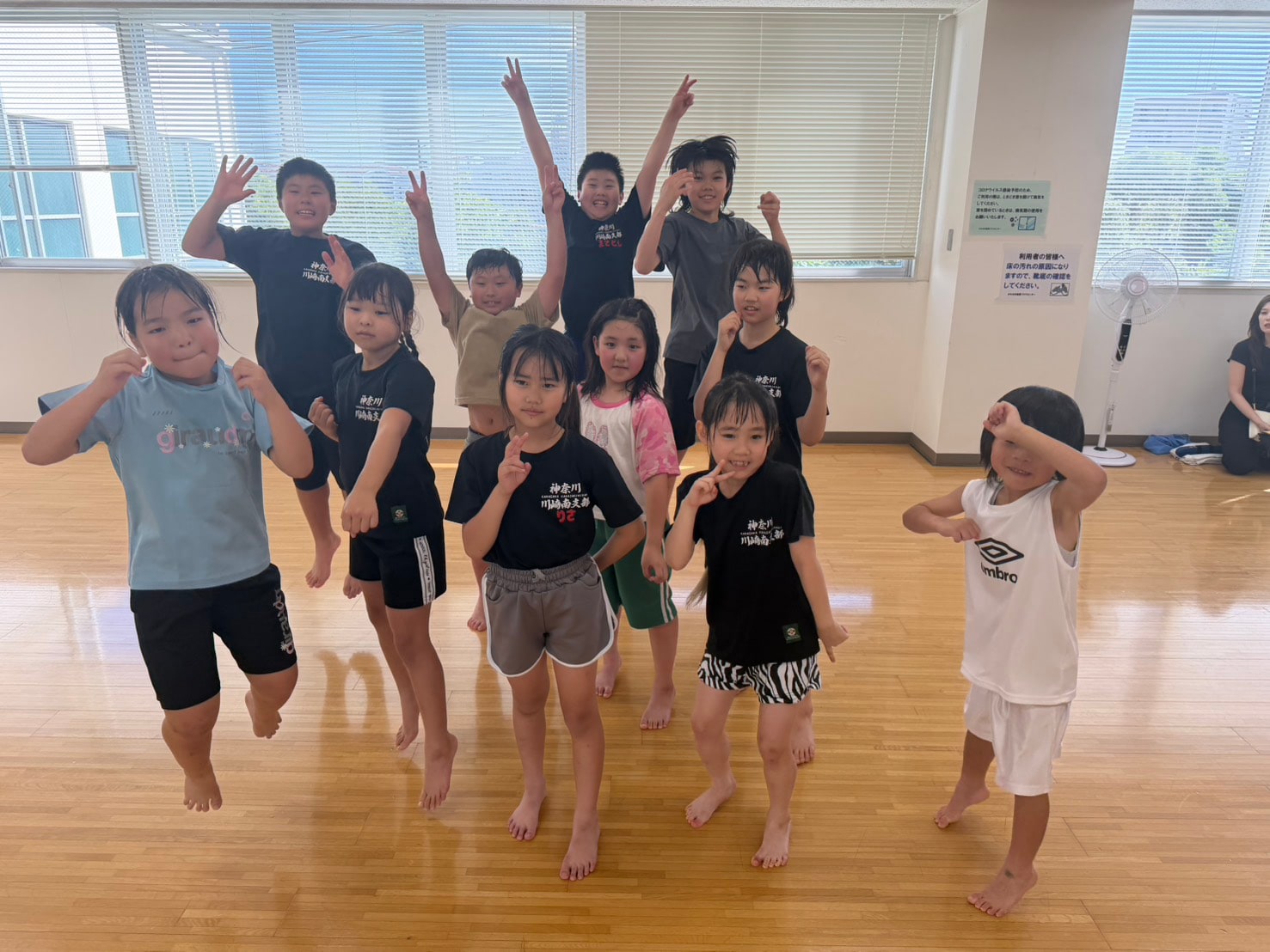 選手クラス 最後まで頑張る道場生たちの様子