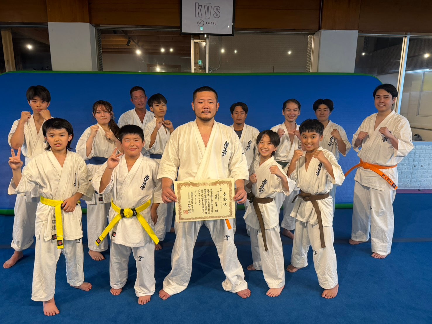 神奈川団体戦入賞者との記念写真