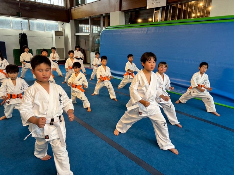 前蹴りを指導する様子｜御幸道場（幸区） 幼年少年少女クラス
